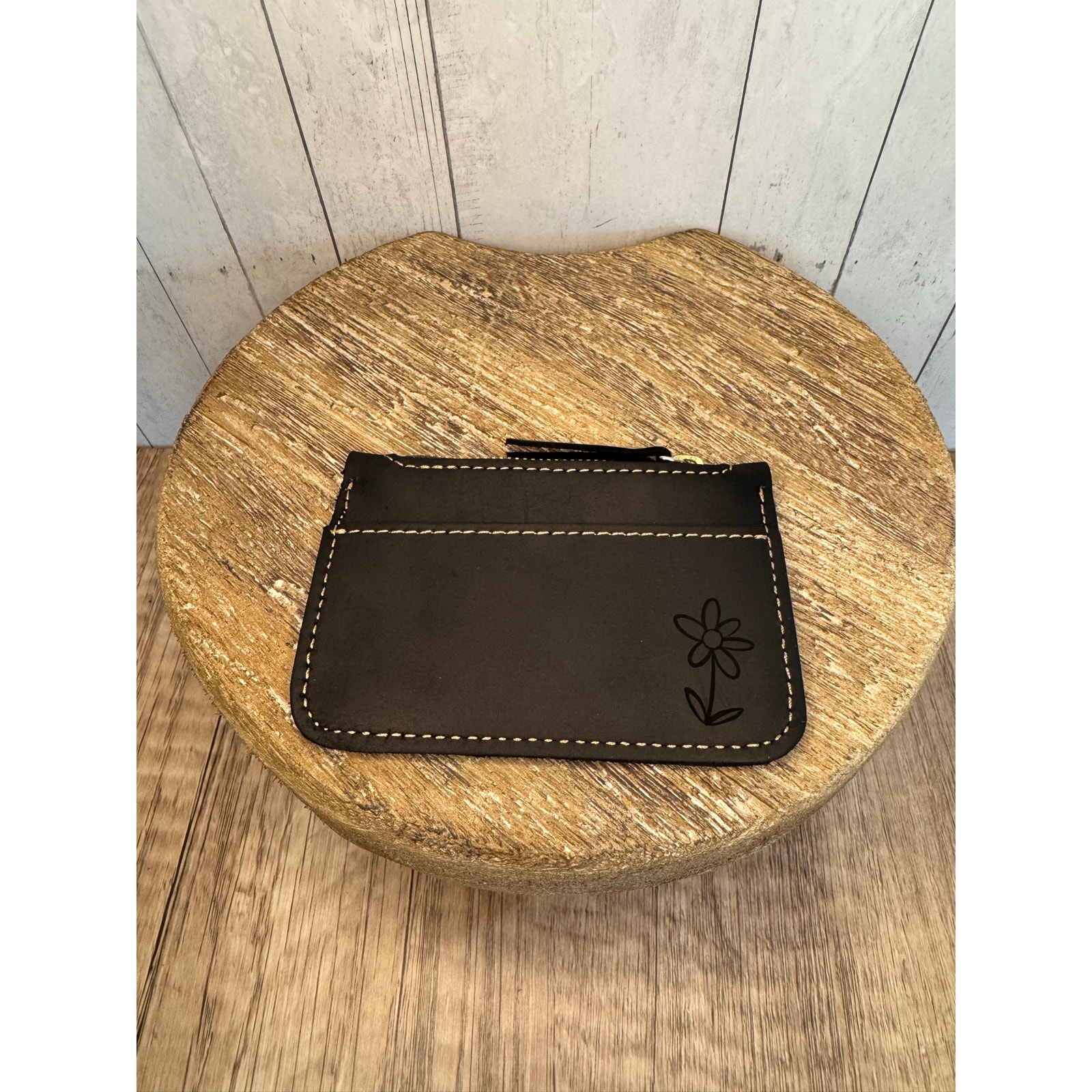 Genuine Leather Wallet Black Leather Credit Card Holder Black Leather Wallet